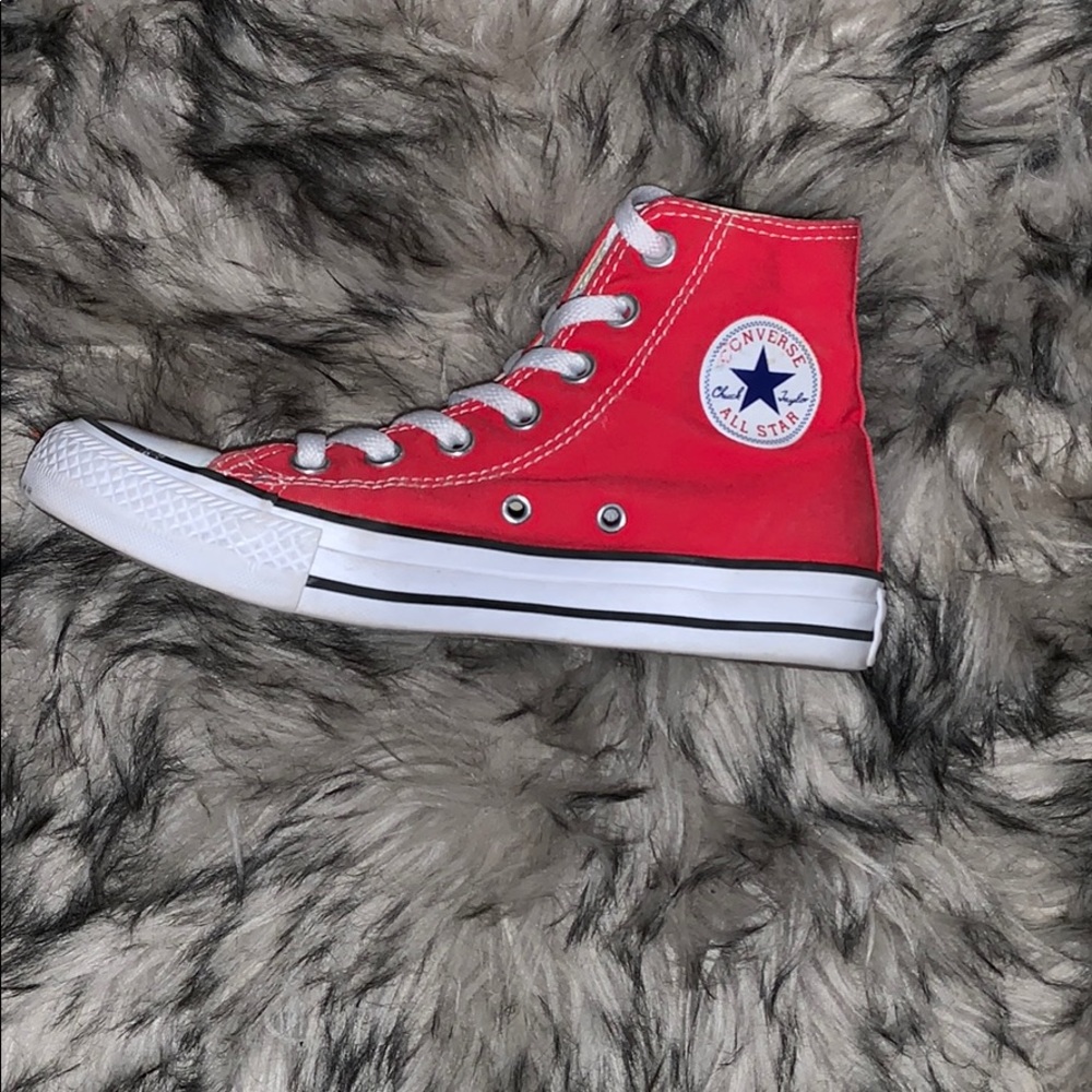 Red Converse Classic Chuck Taylor High tops